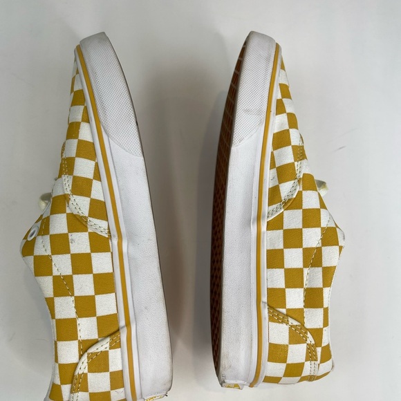 Vans Yellow Checkerboard Lace Up Skate Sneakers - Picture 10 of 15